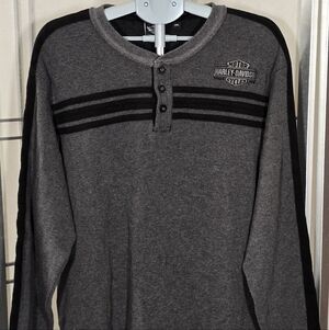 Harley-Davidson Long Sleeve Henley 2XL